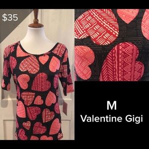 LuLaRoe Gigi T Valentines Day Medium